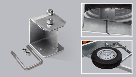 Reservehjulsholder 80mm