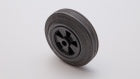 Hjul, sort (solid Gummi) 125x37.5, D12